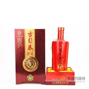 38度古贝春舒适9浓香型5A级生态酒500ml