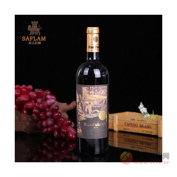 西夫拉姆拉姆世家90年红葡萄酒红酒750ml