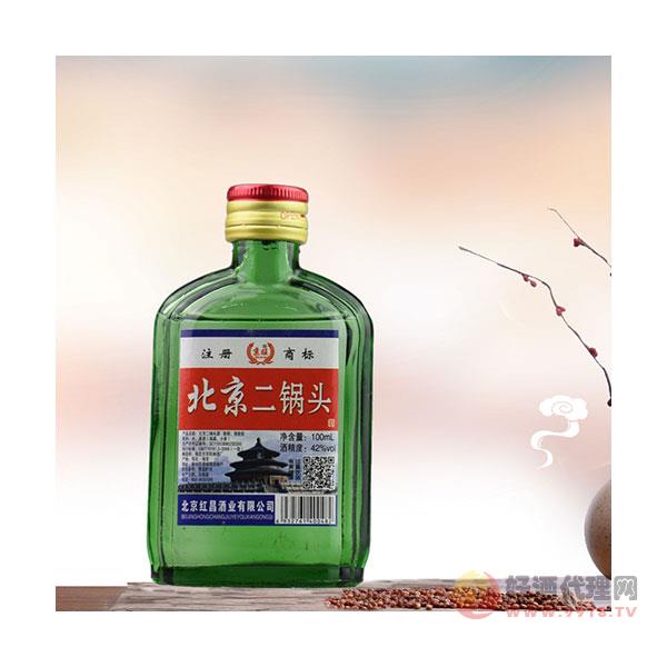 京旺牌42度北京二锅头小绿瓶100毫升