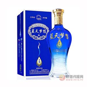 洋河镇白酒蓝天梦想酒柔雅型52度白酒礼品酒500ml白酒