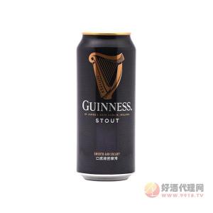 爱尔兰原瓶进口-健力士听装黑啤酒440ML_24罐