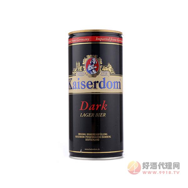德国原瓶进口-凯撒Kaiserdom黑啤酒-凯斯特黑啤酒1L_12罐