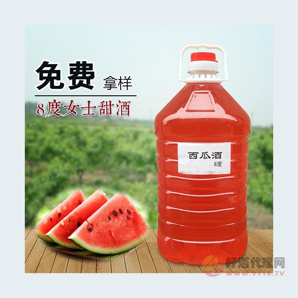 西瓜酒自酿酒杭州乌镇西塘特产水果酒女士低度甜酒10斤桶