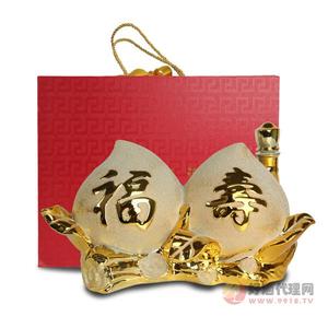 5000ML潮州陶瓷白酒黄金寿桃原浆酒粮食浓香型