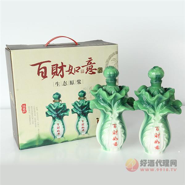 礼品原浆白酒白菜如意浓香型自酿造纯粮食原浆白酒