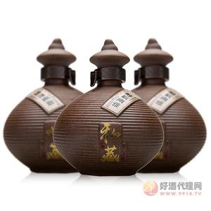贵州茅台镇酱香型白酒纯粮53度500m_白酒紫砂坛私藏老酒