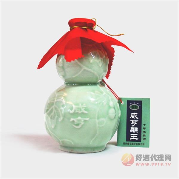 年陈咸亨雕王青瓷葫芦半甜糯米花雕酒500ml