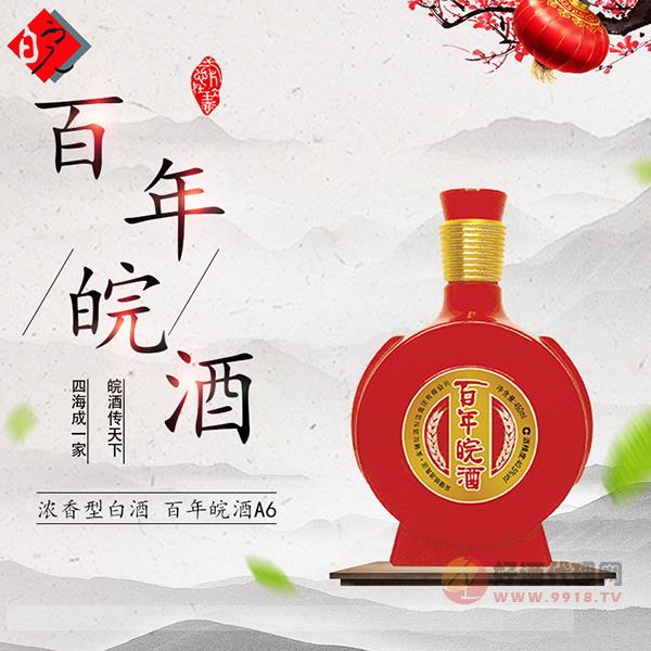 安徽皖酒集團-百年皖酒A6-濃香型白酒-450ml_瓶