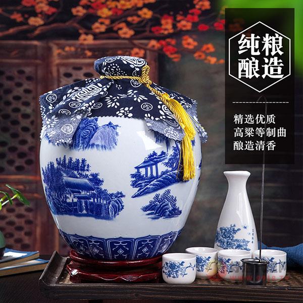 山西杏花镇一品青花53度纯粮食高粱原浆酒5L