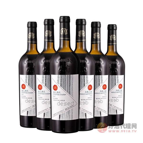 楼兰库木塔格赤霞珠半甜红葡萄酒