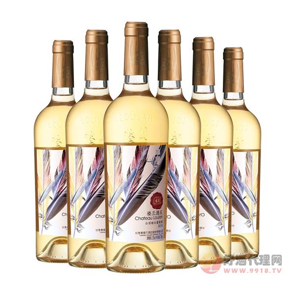 楼兰沁羽白羽甜白葡萄酒