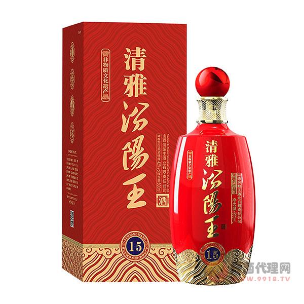 清雅汾阳王15酒精度：-42%vol白酒