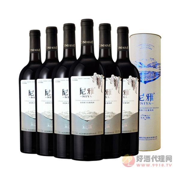 国产红酒尼雅星光优酿赤霞珠干红葡萄酒750ml