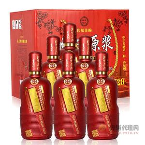 42度红瓶地缸原浆475毫升白酒