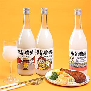 奉旨撸猫桂花米露蜜桃米酿750ML