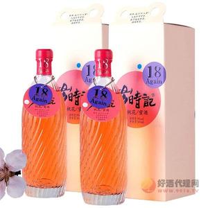 18岁时记桃花蜜酒9度500ml