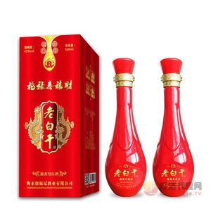 浓香型白酒光瓶白酒整箱老白干酒42度500ml白酒-500ml白酒