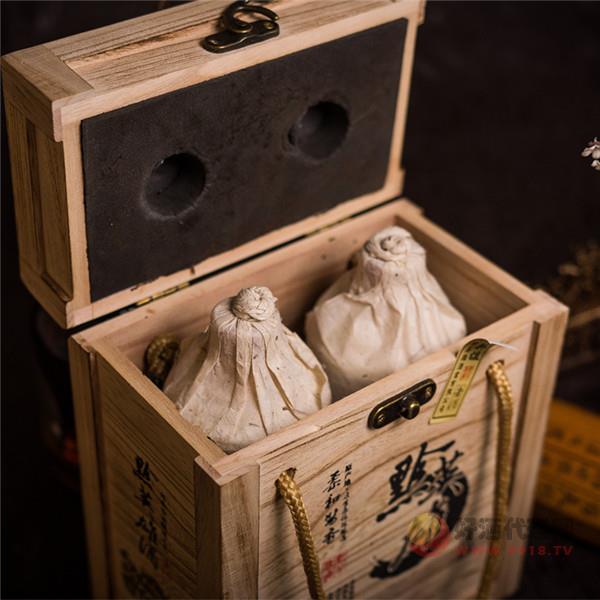酒糟埋藏酒五年坤沙老酒酱香型53度白酒高粱粮食酒木箱2瓶
