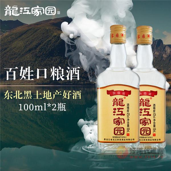 龙江家园小瓶白酒试饮42度浓香型低度白酒小酒版粮食酒100mL