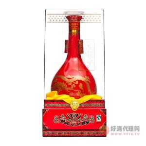 38度红星红花瓷(百年红星)(清香型)白酒500ml
