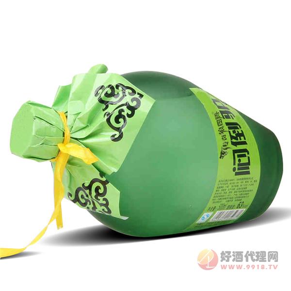 内蒙特产闷倒驴高度白酒传奇狼图腾绿磨砂63度500ml