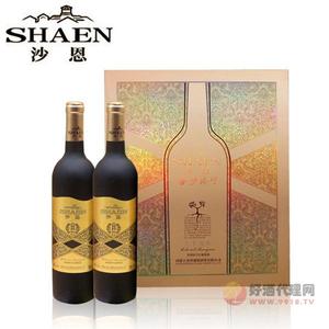 沙恩金玉满堂赤霞珠干红葡萄酒内蒙红酒750mL