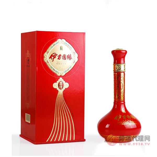 伊力特圆缘喜缘白酒500ml