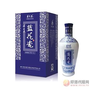 华夏春蓝花瓷