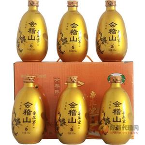 会稽山帝聚堂六年陈半干型糯米花雕酒375ml