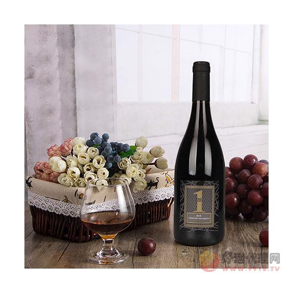 兰帕酒庄天红一号赤霞珠红葡萄酒750ml