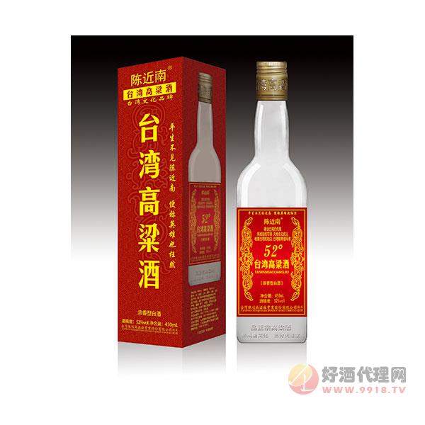 台湾高粱酒经典红盒52度450ml