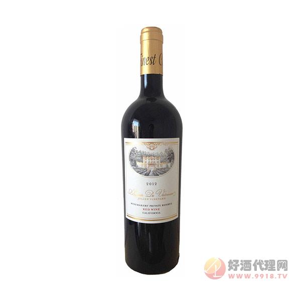 朱利安葡萄酿酒师珍藏赤霞珠红酒