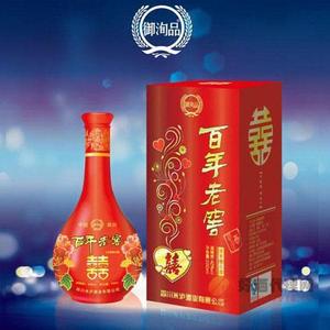 百年老窖浓香型白酒500ml喜庆装