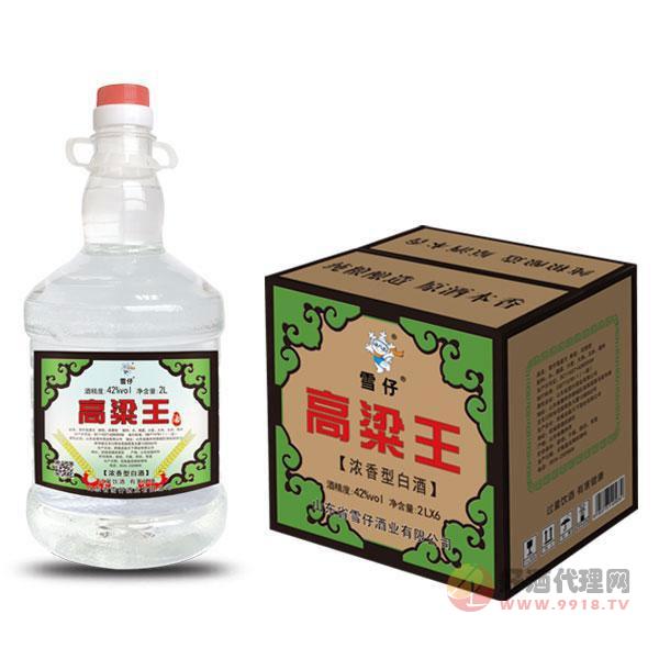 雪仔高粱王-浓香型白酒-42%vol-2Lx6瓶
