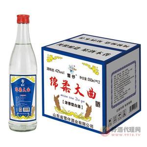 雪仔-绵柔大曲-浓香型白酒-42%vol-500mlx12瓶