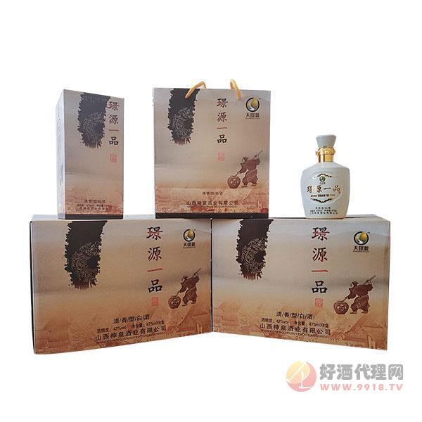 天璟源璟源一品清香型-白酒475mlX6盒