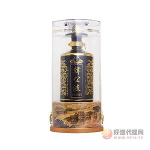 500毫升52度韩公液宝石蓝白酒