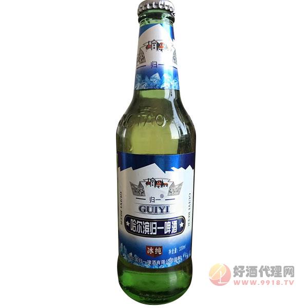 哈尔滨归一冰纯啤酒330ml