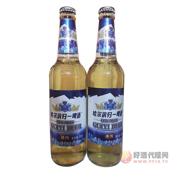 哈尔滨归一冰纯啤酒500ml