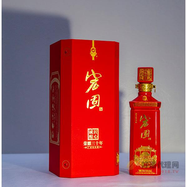 宏固荣耀30年白酒500ml