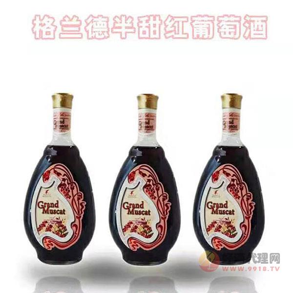 格兰德红葡萄酒半甜750ml