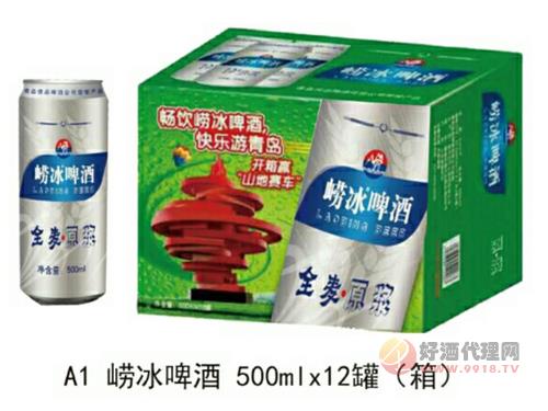 崂冰啤酒500mIX12罐箱