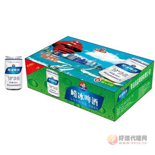 崂冰啤酒500mlx8罐礼品盒