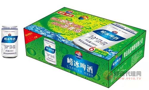 崂冰啤酒罐装330mlx24罐六连彩包