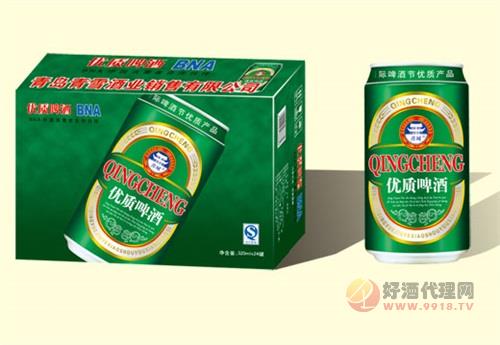 青城优质啤酒320ml×24罐箱装