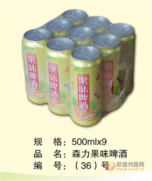 森力塑包-果味啤酒500ml×9罐
