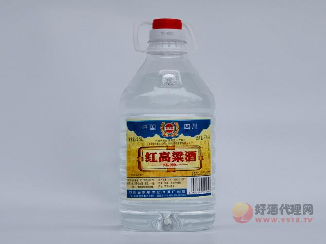 蜀源春红高粱酒陈酿-50度浓香型桶装白酒2.5
