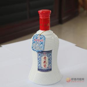 蒙古青花瓷白酒500ml