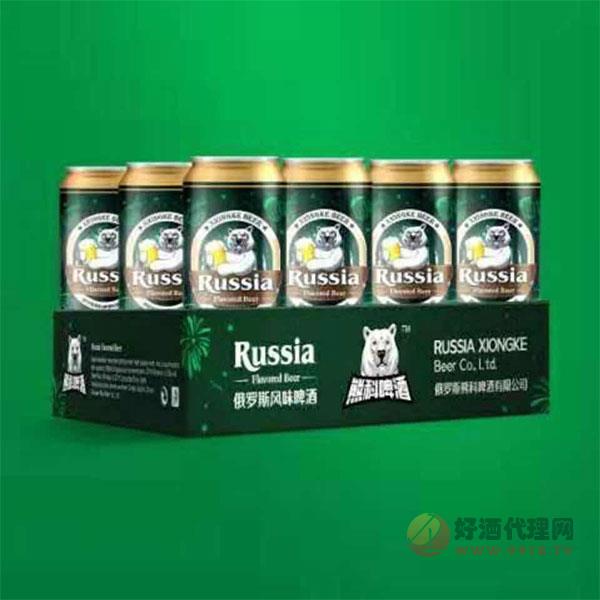熊科啤酒俄罗斯风味500mlx12罐