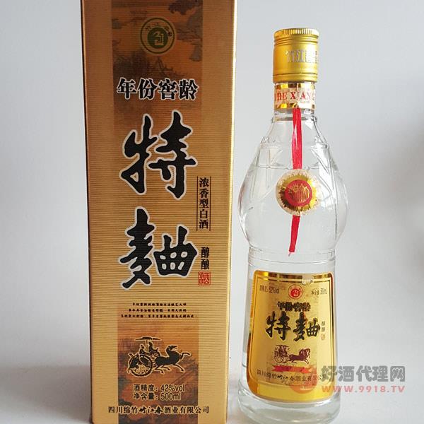 年份窖藏特曲白酒500ml